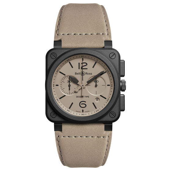 BELL & ROSS Watch replica BR 03-94 DESERT TYPE AUTOMATIC CHRONOGRAPH BR0394-DESERT-CA BELL & ROSS Watch replica BR 03-94 DESERT TYPE AUTOMATIC CHRONOGRAPH BR0394-DESERT-CA